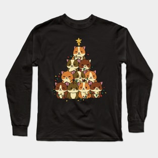 Hamster Christmas tree Long Sleeve T-Shirt